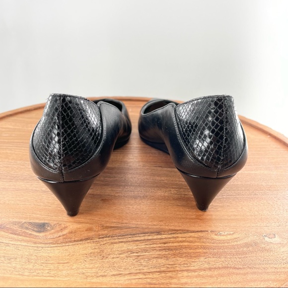 nine west evertono black heels size 8.5 - Picture 8 of 11